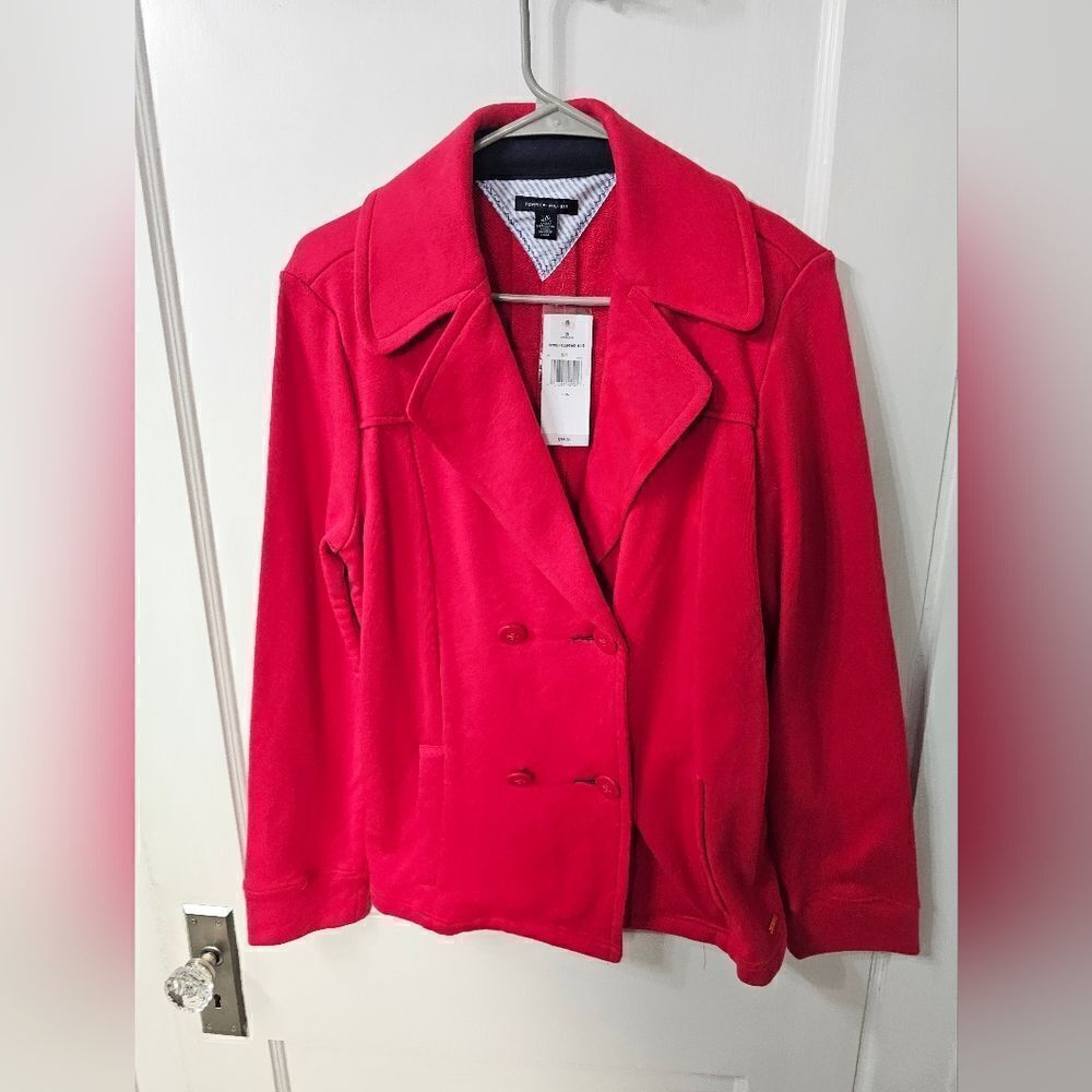 NWT Tommy Hilfiger cotton pea coat sz large